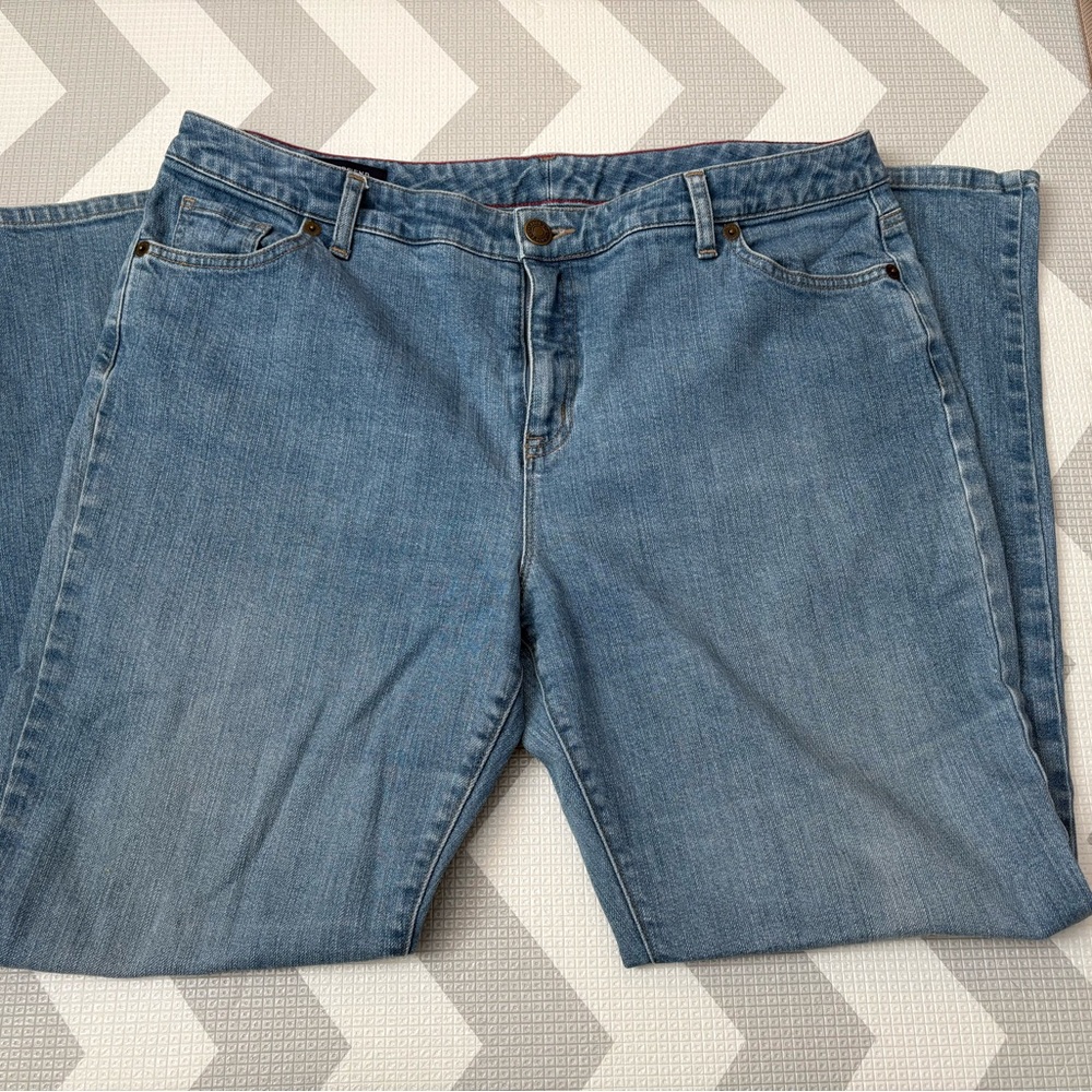 Lands' End Light Blue Straight Leg Jeans
